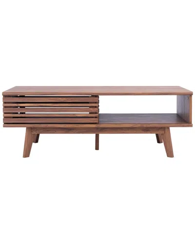 Safavieh Rori 1 Shelf Coffee Table In Brown