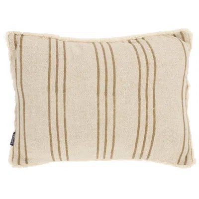 Safavieh Rory Fringed Linen Throw Pillow In Natural