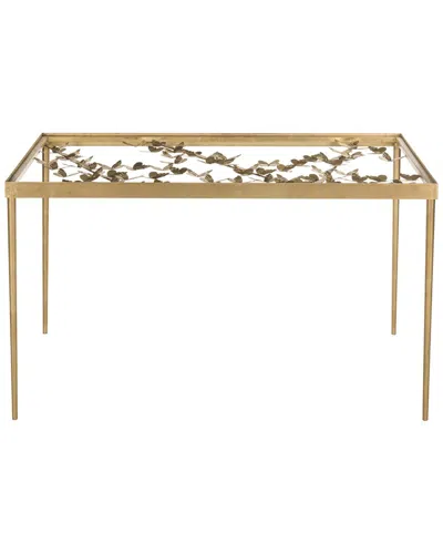 Safavieh Rosalia Butterfly Desk In Gold
