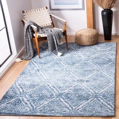 Safavieh Roslyn Hand Made Area Rug, Blue Bohemian Style Non-shedding