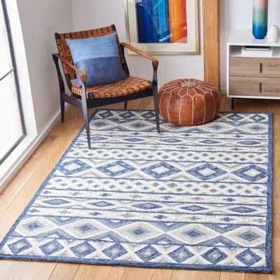 Safavieh Roslyn Hand Made Area Rug, Blue / Grey Bohemian Style Non-shedding
