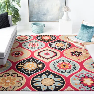 Safavieh Roslyn Hand Made Area Rug, Blue / Multi Bohemian Style Non-shedding