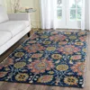 Safavieh Roslyn Hand Made Area Rug, Navy / Multi Traditional Style Non-shedding In Multi