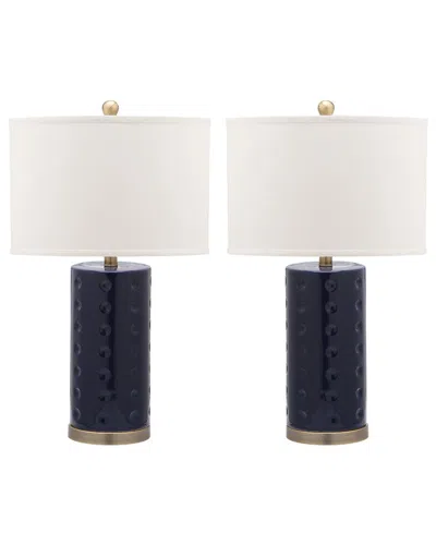 Safavieh Roxanne 26in Table Lamp In Blue