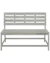 Safavieh Ruben Balcony Bench & Table In Gray