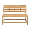 Safavieh Ruben Natural Wood Patio Bench In Brown