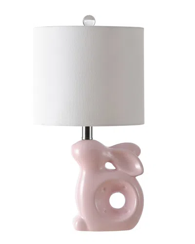 Safavieh Ruby Rabbit Lamp In Pink