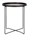 Safavieh Ruby Small Round Tray Top Accent Table