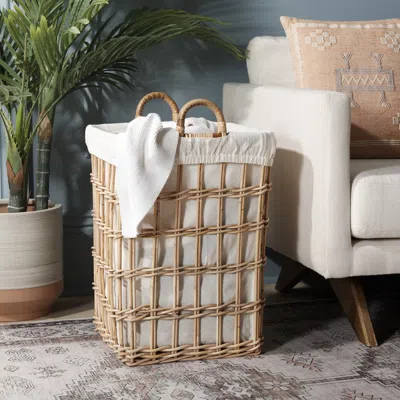 Safavieh Runa Basket W/ Liner In Neutral