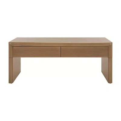 Safavieh Rune Storage 2-drawer Coffee Table In Brown