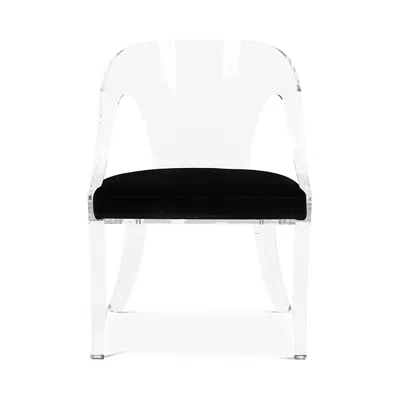 Safavieh Sabina Acrylic Chair In Black/clear