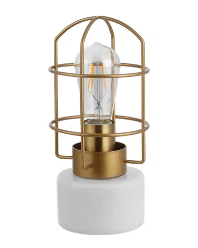 Safavieh Sadaf Iron Table Lamp In Metallic