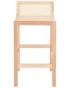 Safavieh Saito Lowback Cane Counter Stool In Neutral