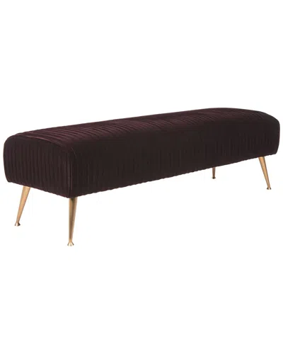 Safavieh Salome Velvet Bench In Red