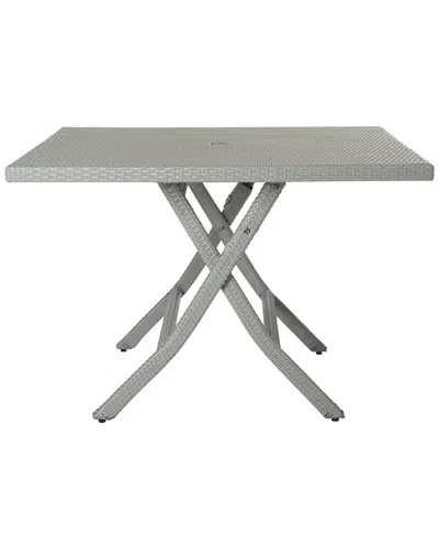 Safavieh Samana 42in Outdoor Folding Table In Grey