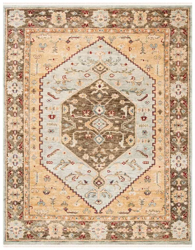 Safavieh Samarkand Hand Knotted Wool Rug In Neutral