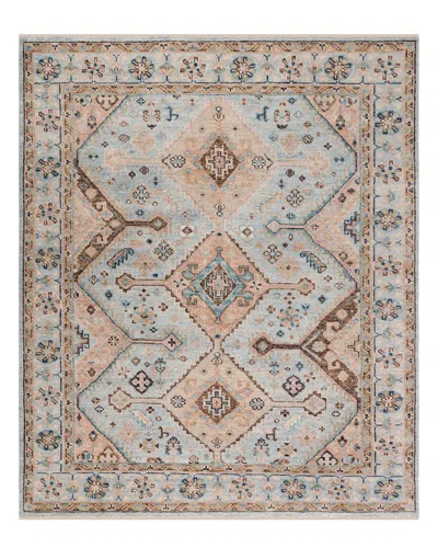 Safavieh Samarkand Hand Knotted Wool-blend Rug In Blue