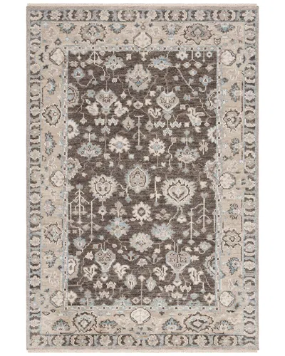 Safavieh Samarkand Hand Knotted Wool-blend Rug In Brown