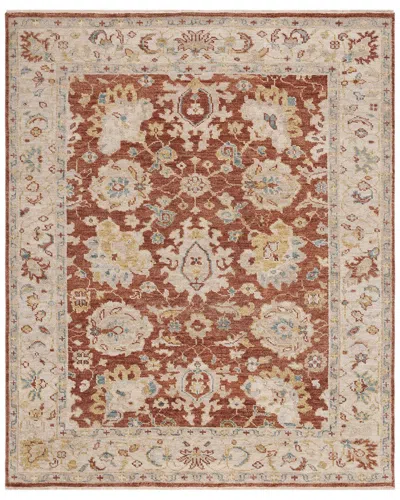 Safavieh Samarkand Hand Knotted Wool-blend Rug In Rust