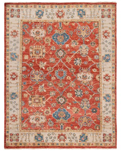 Safavieh Samarkand Hand Knotted Wool-blend Rug In Orange