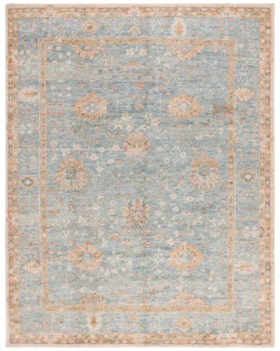 Safavieh Samarkand Hand Knotted Wool Rug In Blue
