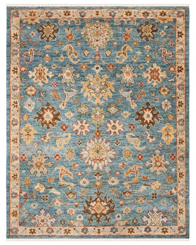 Safavieh Samarkand Hand Knotted Wool Rug In Blue