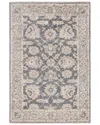 Safavieh Samarkand Hand Knotted Wool Rug In Dark Grey