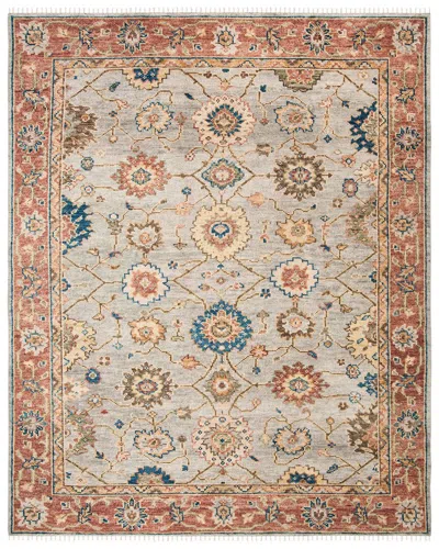 Safavieh Samarkand Hand Knotted Wool Rug In Grey