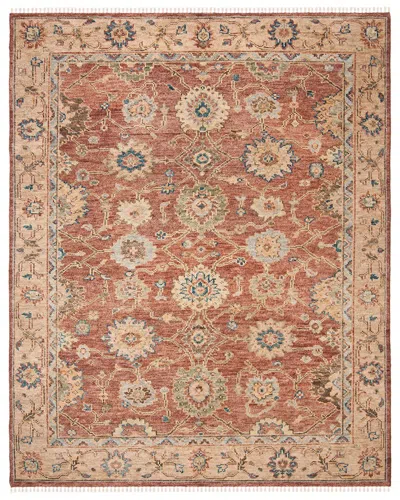 Safavieh Samarkand Hand Knotted Wool Rug In Brown