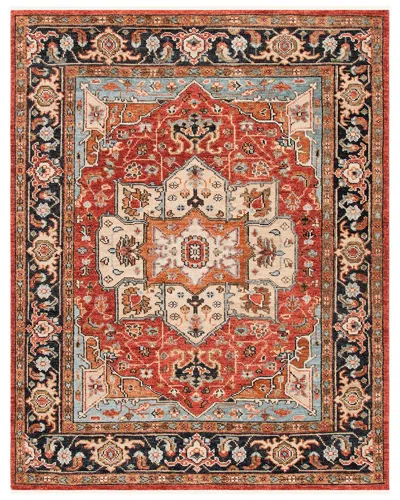Safavieh Samarkand Hand Knotted Wool Rug In Rust
