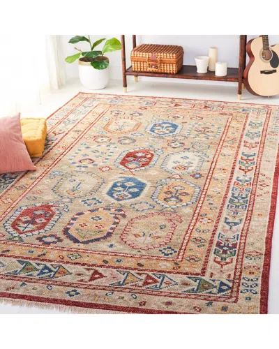 Safavieh Samarkand Hand Knotted Wool-blend Rug In Multi