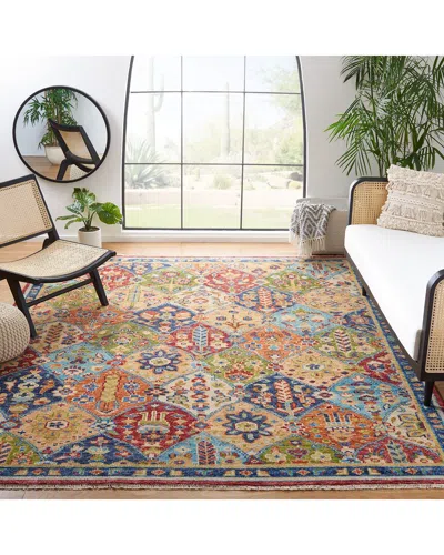 Safavieh Samarkand Hand Knotted Wool-blend Rug In Multi