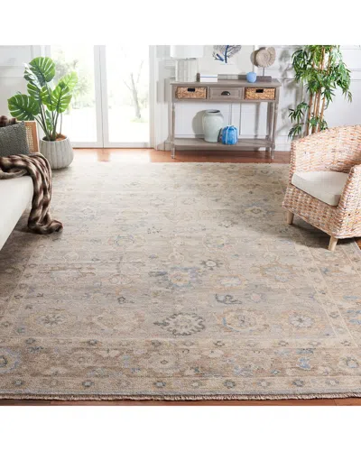 Safavieh Samarkand Hand Knotted Wool-blend Rug In Brown