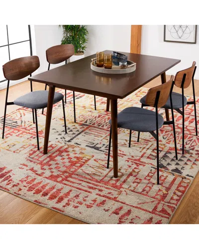 Safavieh Samarkand Hand Knotted Wool-blend Rug In Brown