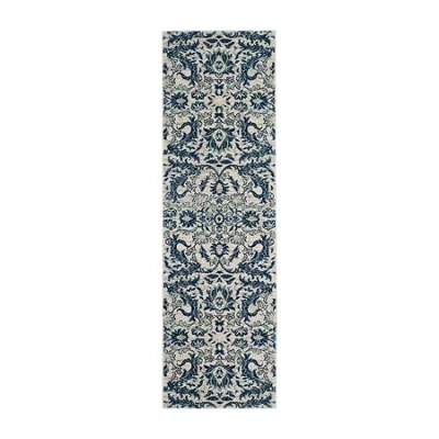 Safavieh Samia Floral Rectangular Runner In Blue