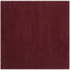 Safavieh Santa Monica Shag Collection Ainsley Solid Square Area Rug In Red