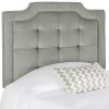 Safavieh Sapphire Tufted Upholstered Headboard In Gray