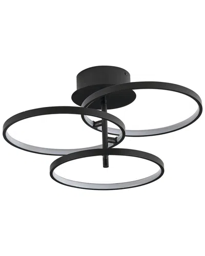 Safavieh Saretta Led Flush Mount In Black