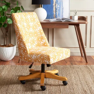 Safavieh Scarlet Desk Chair In Yellow
