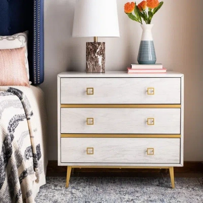 Safavieh Scully 2 Drawer 1 Shelf Chest In White