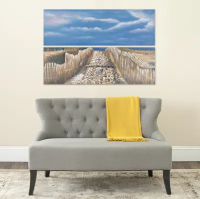Safavieh Sea And Sand Diptych In Gray