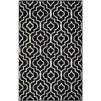 Safavieh Selina Geometric Hand Tufted Wool Rug In Black