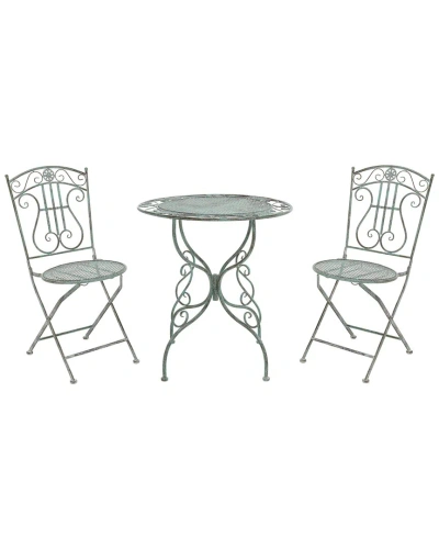 Safavieh Semly 3pc Bistro Set In Green