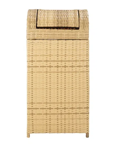 Safavieh Serapis Trash Bin In Brown