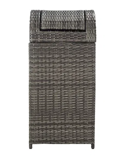Safavieh Serapis Trash Bin In Grey