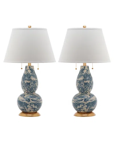 Safavieh Set Of 2 28.5in Color Swirls Table Lamps