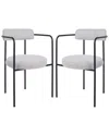 Safavieh Set Of 2 Andrean Dining Arm Chairs