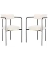 Safavieh Set Of 2 Andrean Dining Arm Chairs