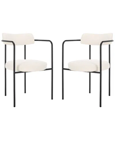 SAFAVIEH SAFAVIEH SET OF 2 ANDREAN DINING ARM CHAIRS