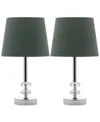 Safavieh Set Of 2 Ashford Table Lamps In Green